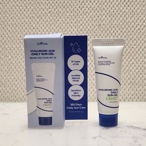 Isntree Hyaluronic Acid Daily Sun Gel SPF 30 Mini Travel Size .33 Oz Exp 2027